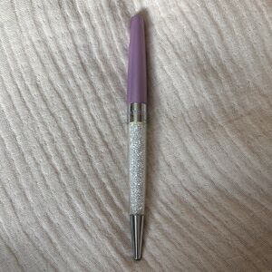 Purple and Silver Crystal Swarovski ballpoint pen